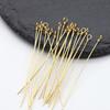 20 precio electroforesis retención de color cobre puro 45 mm largo delgado 9 pines horquilla antigua Lirio de los Valles Brote accesorios material