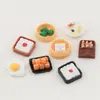 Juguete de Comida de Simulación Resina Accesorios DIY Pegamento de Crema Funda para Teléfono Móvil Pegatinas de Línea de Soldado Decoración de Sombrero Pasador Paquete Mixto Venta al Por Mayor
