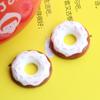 2026 Nuevo Exportación Corona de Navidad Donut Accesorios de Resina Accesorios de Decoración Navideña DIY