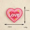 Nuevo Parche Bordado de Flor Corazón de Dibujos Animados Parche Autoadhesivo DIY para Ropa y Bolsos Bordado Hecho a Mano