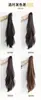 Tranças de Peruca com Rabo de Cavalo Preso para Mulheres, Cabelo Curto Grande Ondulado da Moda, Cabelo Longo Cacheado Flor de Pera Natural Realista com Raiz Alta