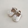 Zapatos de Bebé Niña Estilo Verano 2026 de Seersucker con Lazo, Versátiles, Transpirables, Antideslizantes, Resistentes al Desgaste, Zapatos de Suela Suave para Todas las Estaciones