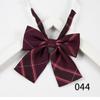Cuello jk flor a cuadros rayas pajarita pajarita de lazo para mujer rojo red de campus japonés pajarita de lazo bóxer raíz de pluma gigante al por mayor
