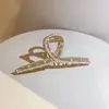 Pasador de Metal Vertical Pinza Trasera del Cabello Pasador de Pelo Accesorios para el Cabello de Mujer Popular Coreano Ins Elegante Elegante Pinza de Tiburón