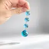 Bola de Iluminación de Cristal de 20 mm Cristal K9 Habitación Dormitorio Cortina de Cuentas para Puerta Accesorios Cortina de Puerta Colgante para Fiesta de Bodas