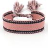 Pulsera nueva tejida a mano Correa de muñeca simple europea y americana Estilo bohemio Cinta de pareja en blanco Cuerda de mano DIY