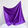 Pañuelo cuadrado de satén de 90 cm de color sólido para mujer transfronterizo, pañuelo para el cuello, pañuelo para la cabeza, satén, moda, brillante, seda, fabricantes, venta al por mayor