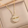 Collar Redondo Transversal Europeo y Americano para Mujer Diseño de Lujo Ligero Cadena para Clavícula Pendientes Set de Joyería Diseño Coreano