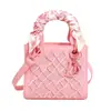 Bolsa de Mão Feminina Novo Estilo, Bolsa de Ombro Design de Nicho Acolchoado Moda Pu, Bolsa Quadrada Pequena Transversal Versátil Exquisita