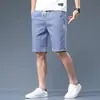 Moda Casual Simple Verano Delgado Versátil Cintura Elástica Deportivos Casuales Pantalones Cortos Ins Estilo Literario Nuevo Sin Marca