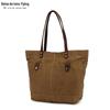 Casual óleo de cera lona bolsa feminina ombro mensageiro saco de compras saco de armazenamento saco transbordamento fábrica vendas diretas