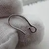 Accesorios de bricolaje al por mayor, pendientes de plata de ley s925, material coreano, pendientes lisos, simples, simples, gancho para la oreja al por mayor