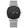 Reloj para Hombre AliExpress Nuevo Agujero de Gusano Nuevo Concepto Reloj Ultrafino para Estudiantes Masculinos Reloj de Moda de Cuarzo con Correa de Malla