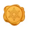 Série de Natal Adesivos de Selo de Cera Dourado Real para Envelopes, Convites, Garrafas de Vinho e Decorações de Presentes