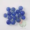 50 Piezas 19mm canicas de vidrio transparentes azules de ocho pétalos 1.9cm canicas de pétalo azul 19mm bola decorativa 450g