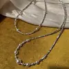 Collar de Perlas de Vidrio Cielo Estrellado de Plata Rota 2026 Nuevo Más Vendido de Gama Alta Exquisito Collar de Perlas de Vidrio