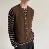 Chaleco de punto estilo "viejo rico perezoso" para otoño e invierno, unisex, versátil para ir al trabajo, para capas, cárdigan sin mangas, estilo pareja