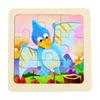 Rompecabezas de madera de 9 piezas transfronterizo para la educación de la primera infancia, educativo, animales de dibujos animados, tráfico, cognitivo, rompecabezas de madera al por mayor