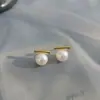 Lujo Ligero, Compactos, Incrustados con Circonita, Pendientes de Aro con Forma de Sonrisa de Circonita y Perla, Pendientes de Moda de Gama Alta para Mujer