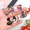 Paquete Mixto de 100 Piezas de Lindos Accesorios de Esmalte para Manualidades de Gato Llavero Pendientes Pulsera Colgantes para Collar Venta Caliente Transfronteriza