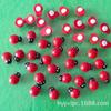 Venda por atacado suculentas ornamentos acessórios mini joaninha, imitação de madeira besouro vermelho dos desenhos animados besouro