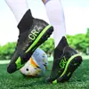 Zapatos de Fútbol de Caña Alta, Tenis con Tacos, Zapatos Deportivos Antideslizantes de Tacos Largos para Estudiantes, Adultos y Niños, Zapatos de Entrenamiento Profesional para Hombres, Transfronterizo