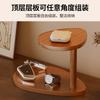 Estante de Almacenamiento para Encimera Estante de Almacenamiento para Tazas de Té Juego de Té Estante de Almacenamiento Doméstico de Doble Capa para Artículos Varios de Entrada