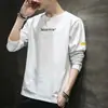 Tendencias Otoño e Invierno 2025 Marca de Ropa Cálida para Hombres con Camisetas de Manga Larga y Camisas Base Casuales de Terciopelo