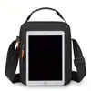 Bolso cruzado de moda para hombre, bolso de mano, bolso de hombro con conector para auriculares, múltiples bolsillos, bolsillo trasero seguro