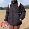 Chaqueta de invierno acolchada de algodón para hombre Hong Kong cuello viento ropa acolchada de algodón suelta tendencia coreana ins ropa de pan para amantes una generación de cabello