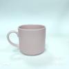 Xícara de Café, Caneca, Porcelana Reforçada Redonda, Esmalte de Cor Fosca, Copo de Água Cerâmico, Grande Capacidade, Presente de Feriado Rosa
