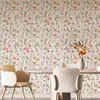 Papel de Parede Floral Transfronteiriço Espessado Impermeável Pvc Autoadesivo Adesivos para Renovação de Armário de Parede de Quarto Atacado