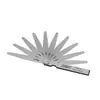 Calibrador de Hojas de Acero Inoxidable, Calibrador de Holguras 0.02-1mm, Calibrador de Tapón de Válvula Métrico de Alta Precisión Multiespecificación, Calibrador de Espesores