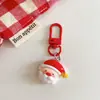 Chaveiro de Natal em Resina Vermelha, Pingente de Mochila do Papai Noel em Desenho Animado, Acessório Fofo de Casa para Férias para Chaves Bolsas