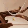 Joyería de Piedras Preciosas de Colores Topacio Natural Amatista Citrino Collar Colgante Forma de Gota para Mujer Plata S925 Transmisión en Vivo Nuevo Estilo