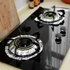 Pad a Prueba de Aceite para Estufa de Gas Anillo Redondo de Papel de Aluminio para Estufa Pad de Limpieza de Papel de Aluminio de Cocina Pad de Limpieza Cuadrado Pad Protector