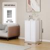 Gabinete de Balcón, Gabinete de Almacenamiento de Ventana Abuhardillada de Acero de Pie, Gabinete Bajo, Impermeable y Resistente al Sol, Gabinete de Almacenamiento para Artículos Varios y Zapatos, Diseño Moderno y Sencillo