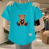 Comércio Exterior Transfronteiriço Liberação Estoque Grande Marca Etiqueta Cortada Camiseta Feminina Manga Curta Tamanho Grande Top Solto Roupa de Mãe Cobertura da Barriga