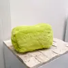 Bolsa de Cosméticos de Peluche Transfronteriza Color Caramelo Dopamina para Labial Lápiz de Cejas Rubor Gran Capacidad Suave Cera Portátil Neceser