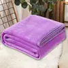 Manta de flanela lisa, manta de fleece coral quente para outono e inverno, manta de piquenique, manta para pernas de avião, direto do fabricante