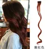 Extensões de Cabelo Coloridas Ondas Grandes, Mechas de Cabelo Cacheado Tingido Penduradas na Orelha, Pedaços de Cabelo Sintético no Atacado