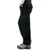Calça de Trabalho 2026 de Algodão Puro para Homens, Corte Amplo, Tamanho Grande, Calça Casual, Marca Tendência, Calça Longa com Múltiplos Bolsos, Calça de Trabalho