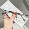 Armazón de gafas de moda liso para hombre nuevo de fábrica armazón grande tendencia gafas anti-luz azul armazón de gafas de alto diseño al por mayor mujer