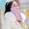 Máscara cálida de otoño e invierno para mujer y hombre, protección de cuello, resistente al viento, protección para los ojos, transpirable, para montar al aire libre, protección para los oídos, viento frío, máscara facial completa