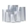 Bolsa de Papel de Aluminio, Bolsa Plana de Aluminio Puro, Resistente a Altas Temperaturas, Apta para Cocinar al Vapor, Congelable, Comprimida, Bolsa para Envasado al Vacío de Alimentos, Tamaño Grande para Conservación