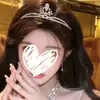 Corona de cristal de princesa, tocado para mujer, decimoctavo cumpleaños, corona de novia, diadema de diosa de alto sentido, diadema para niños