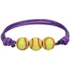 ¡Wow Amazon más vendido pulsera de baloncesto béisbol cordón encerado tejido softbol tenis fútbol Copa del Mundo accesorios de pulsera