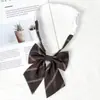 Pajarita de Plumas Femenina Uniforme Jk Color Sólido Estilo Academia Camisa Accesorios de Uniforme Escolar Traje de Marinero Decoración de Lazo Accesorio de Moda