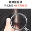 Peluca Xuchang nano parche de cabello de seda de hielo con pantalla de seda transpirable ligero cobertura de cabello blanco invisible frente cabeza peluca de cabello real para mujeres