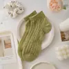 Calcetines de Encaje para Mujer, Calcetines de Algodón Huecos Transpirables Ultra Delgados de Verano, Calcetines Cortos Adornados con Volantes para Niña, Boca Baja